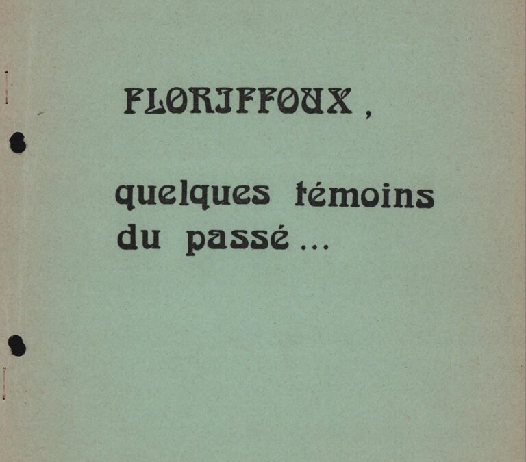 Floriffoux – témoins du passé – documents photographiques – n°1